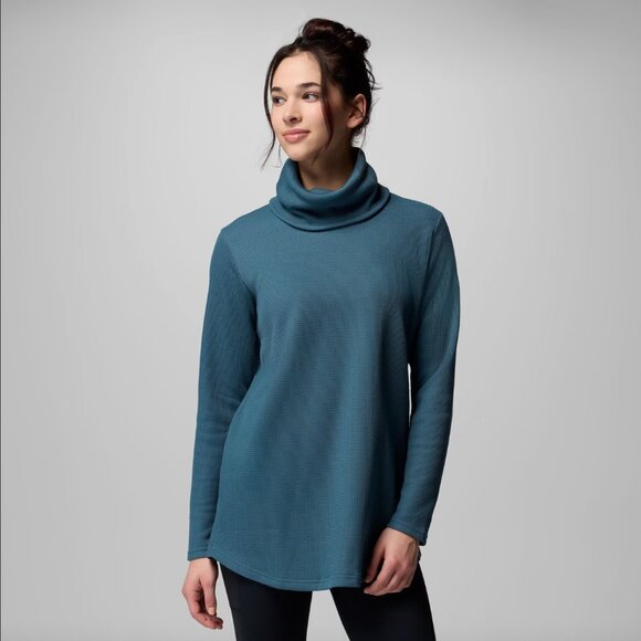 Columbia Sweaters - {Columbia} Holly Hideaway Waffle Cowl Neck Pullover | Olive Green ~ Size Medium
